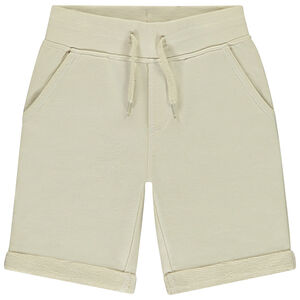 Bermudas de felpa lisa para niño 