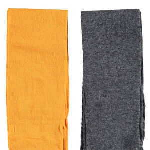 Lote de 2 pares de medias gruesas lisas para niña 