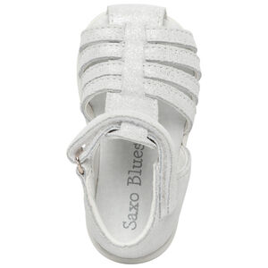 Sandalias de velcro con efecto plateado - Blancas  Main Sandalias de velcro con efecto plateado - Blancas