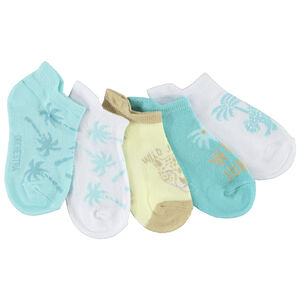 Pack de 5 pares de calcetines cortos fantasía niño 