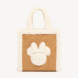 Bolso de mano de sherpa con diseño de Minnie de Disney 
