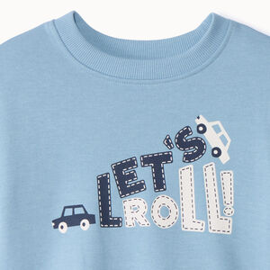 Sudadera de felpa oversize estampada para bebé niño 