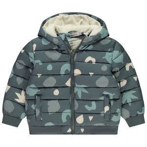 Chaqueta acolchada de sherpa con estampado arty para niño  Main Chaqueta acolchada de sherpa con estampado arty para niño