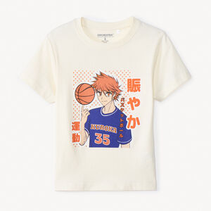 Camiseta de manga corta con estampado de manga para niño 