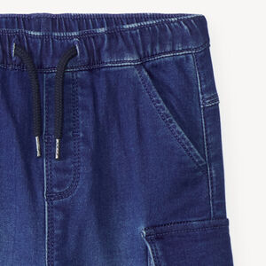 Jean jogger para bebé niño con bolsillos de cargo 