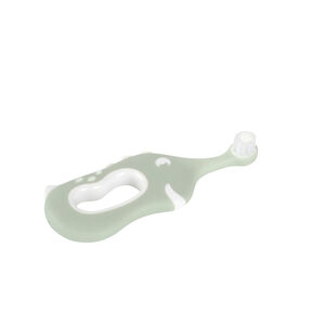Cepillo de dientes ergonómico 6M+ Dinosaurio verde 