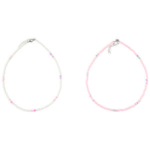 Lote de 2 collares de perlas niña 