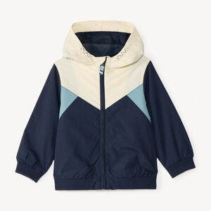 Cortavientos con capucha impermeable de ripstop para bebé niño. 