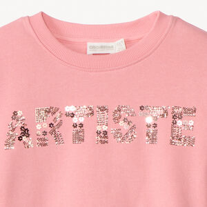Sweat molleton oversize à sequins magiques pour fille  Main Sweat molleton oversize à sequins magiques pour fille