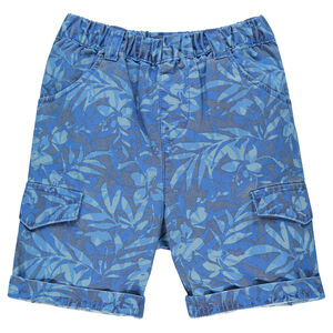 Bermuda solapa con estampado con fantasía 