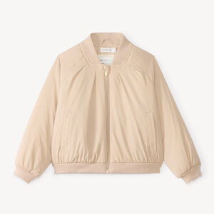 Chaqueta de niña estilo bomber de lona 