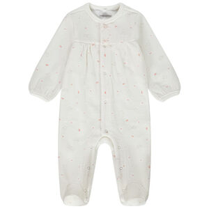 Pelele de terciopelo estampado fantasía para bebé niña 