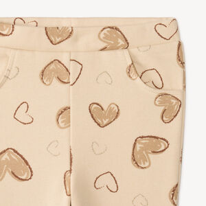 Conjunto de chándal para niña bebé con estampado de corazones 
