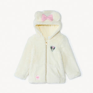 Gilet polaire à capuche en sherpa Minnie Disney pour bébé fille   Main Gilet polaire à capuche en sherpa Minnie Disney pour bébé fille