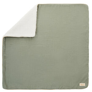 Manta de tetra doble sherpa 80 x 80 cm verde  Main Manta de tetra doble sherpa 80 x 80 cm verde