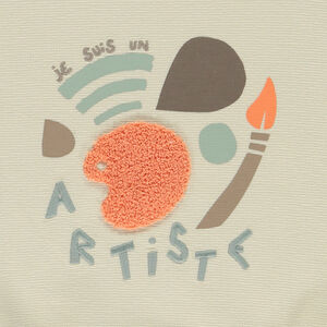 Sudadera oversize con estampado de pintura para bebé niño 