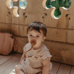 Chupete tetina fisiológica silicona SX PRO Wonder 6-18M Marrón 