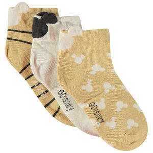 Lot de 3 paires de chaussettes courtes Mickey Disney Main Lot de 3 paires de chaussettes courtes Mickey Disney