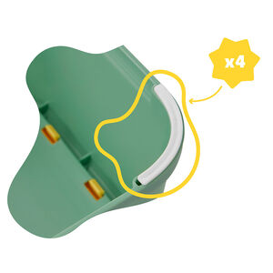 Escalón antideslizante Cocodrilo Verde y Amarillo 