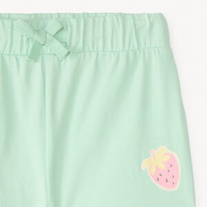 Conjunto de 4 pantalones cortos de jersey estampados para niña. 