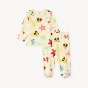 Conjunto de pijama de 2 piezas Mickey Disney para bebé niño con acabados diferentes según la edad. 