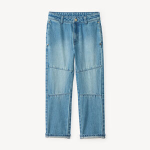 Jeans rectos con efecto de panel para niño 