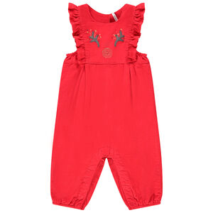 Mono de terciopelo rojo 