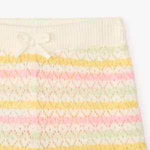 Conjunto de 2 piezas: camiseta sin mangas + pantalones cortos de punto de fantasía para niña bebé. 