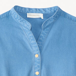 Mono sin mangas con cinturón de flores para niña 