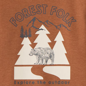 Camiseta térmica estampada de cuello alto para niño 