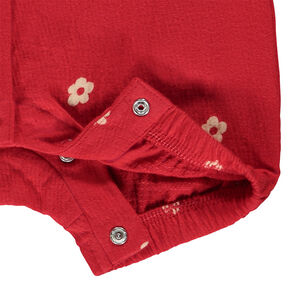 Pelele corto estampado flores para bebé niña 