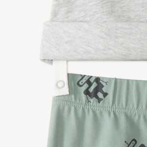Pijama de 2 piezas largo para bebé niño con motivo de robot (Acabados diferentes según la edad) 