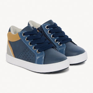 Botines bajos con cordones y cremallera para bebé niño 