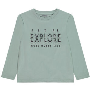 Camiseta de manga larga con diseño divertido para niño 
