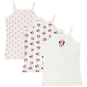 Pack de 3 bodies sin mangas estampados de Minnie Disney niña 