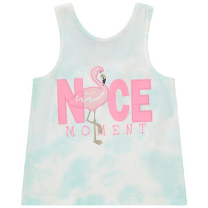 Camiseta sin mangas efecto tie & dye con espalda cruzada para niña  Main Camiseta sin mangas efecto tie & dye con espalda cruzada para niña