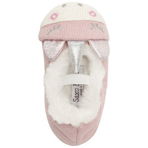 Patucos de punto para bebé niña con motivo de unicornio 