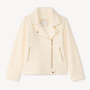 Perfecto de jacquard texturizado de leopardo para niña. 