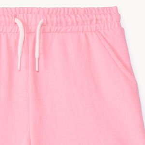Pantalón corto de punto en color liso niña 
