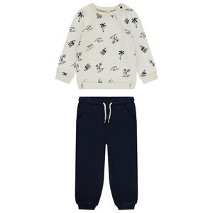 Conjunto de jogging estampado trópicos para bebé niño 
