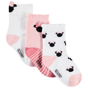 Pack de 3 pares de calcetines Minnie Disney. 