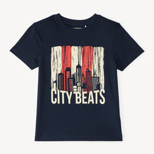 T-shirt garçon manches courtes print fantaisie 