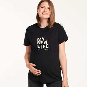 Camiseta de manga corta para el embarazo y la lactancia 