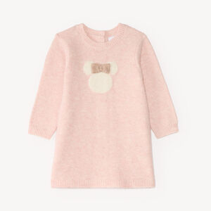 Robe de bébé fille en tricot rose Minnie Disney 