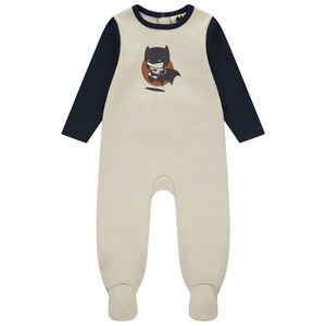 Pelele de terciopelo con estampado de Batman Warner para bebé niño con diferentes aperturas según la edad 