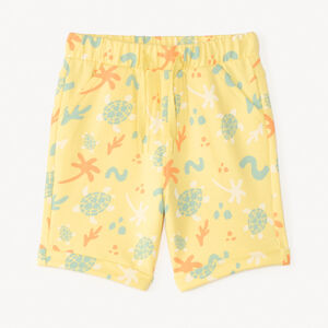 Pantalones cortos de malla con estampado de tortuga para bebé niño 
