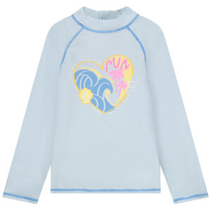 Camiseta manga larga anti-UV SPF50+ estampada para niña  Main Camiseta manga larga anti-UV SPF50+ estampada para niña