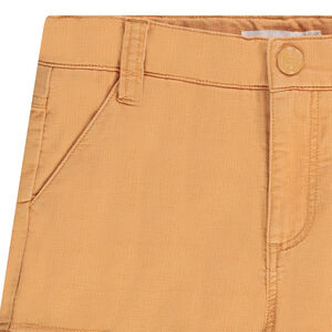 Bermuda liso estilo cargo para niño 