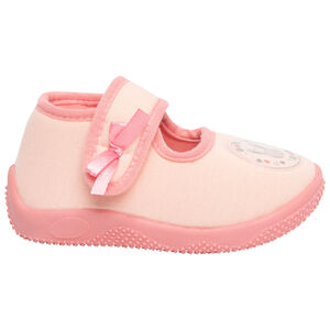Pantuflas tipo botín con cierre de velcro y lazos para bebé niña 