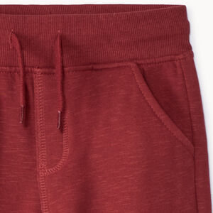 Pantalón jogging de felpa slub liso para niño 